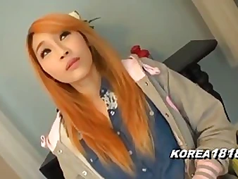 Korean honey with orange hair is decided to become a porn effort star, since she loves to get penetrated