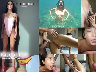 LonelyMeow's wild tour in Spain finishes with sizzling sex & cumshot!