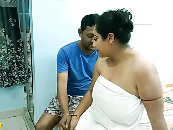 Witness this Indian MUMMY pay her spouse's debt with her jaws and puss