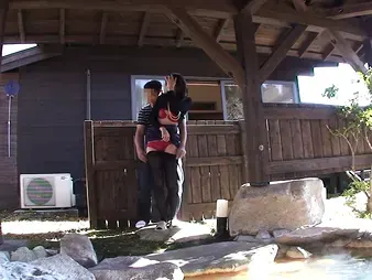 Watch this insane Asian teen get insane in public and get ruined rigid