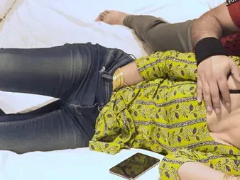 Priya Close gets frigged firm by stepbrother's phone while stepmom watches in HD