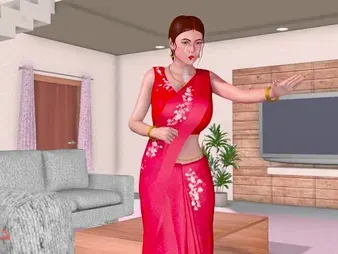 Indian instructor Pyasi Bhabi gets her beaver and rump spread by Devar's Giant Ebony Salami in a 3-dimensional animation