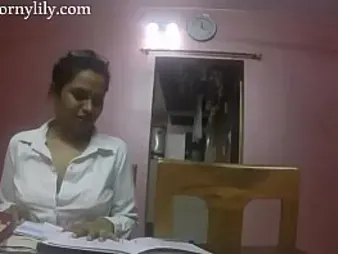 Super-naughty Lily entices Indian School Schoolteacher for some super-hot Indian school orgy