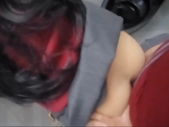 Watch this supah hot college doll get a torrid bathroom poking from her classmate