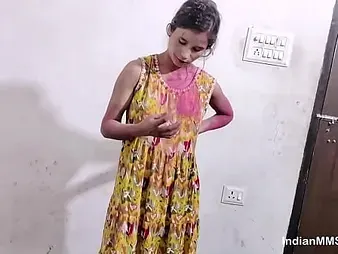 Weird Indian Devar Bhabhi Frolicking Holi & getting Weird with Shabnam