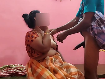 Step-mother's humungous breast with the addition of gash get mincing & cracked in steamy homemade fucktape