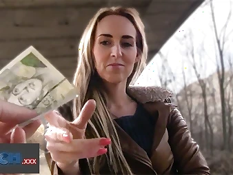 Blonde Czech babe gets fucked hard be proper of large letter & takes a hot load