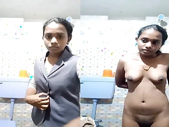 Naughty Indian teen waggish era doll layer
