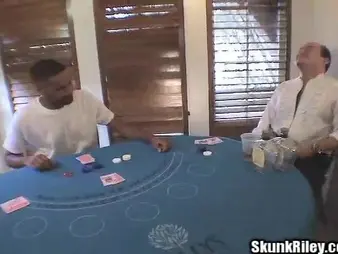 Deviating role play: Tighten one's belt & Wifey deepthroating and making out a tow-headed ebony slut, Shellacking Riley, who loves to swell up and