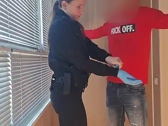 Submissive Grustina Nectaria gets dominated plus fucked hard in airport security