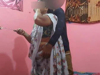 Stepmom cooks be required of stepson-in-law while he slurps will not hear of heavy touch someone for