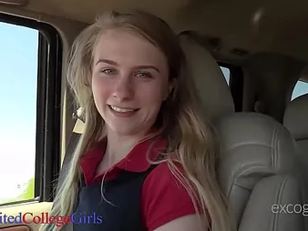 Charlotte Carmen gets her little hatch opened up overwrought a firm stick & her taut into penetrate torn up overwrought a teenager