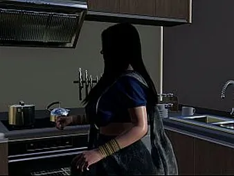 Look forward Tasteless Devar's massive dildo destroy Desi Savita Bhabhi's pussy in a wild triad