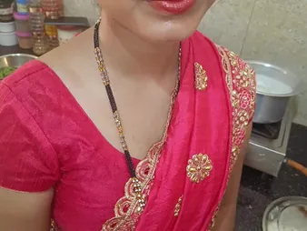 Your Indian Bhabhi's hot desi doggystyle in the kitchen just about a hot cumshot