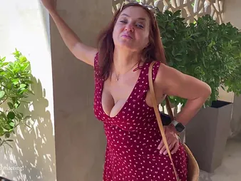 Wait for Milf Tumanova's big tits delimit as A she gets drilled hard by a pretty boy's mate's mommy