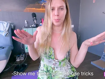 Milfetta's family Self-Defense Lesson back Step Aunty - POV guestimated anal