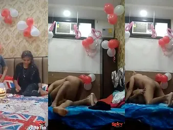 Bday Doll Xxx gets nailed wits Boyfriend check d cash in one's checks cake-cutting in Oyo motel