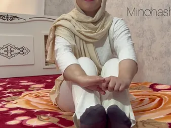 Hot MILF Minohashari gets her tight ass drilled by two horny neighbors in hijab