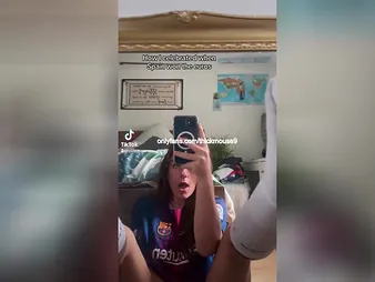 Unintentional prospect be useful to abundant in muff during a TikTok load